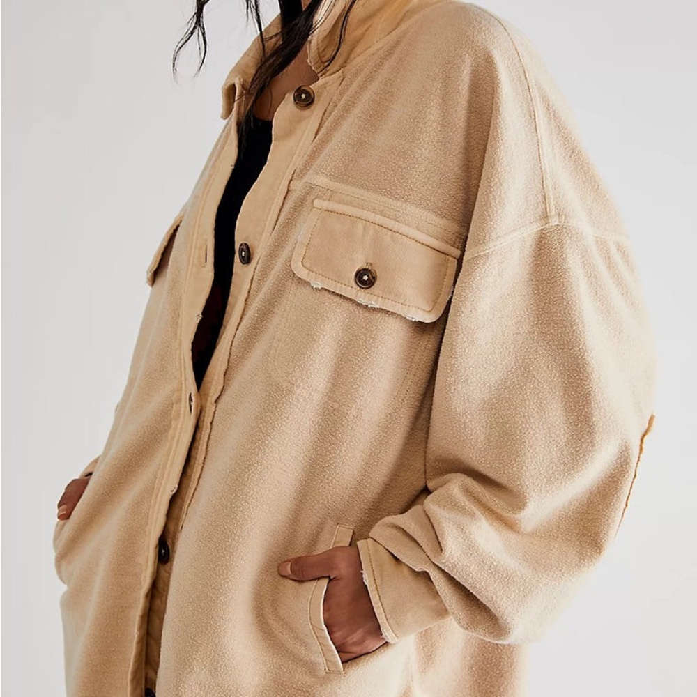 NWOT Free People Ruby Jacket, Mustard Seed, size small